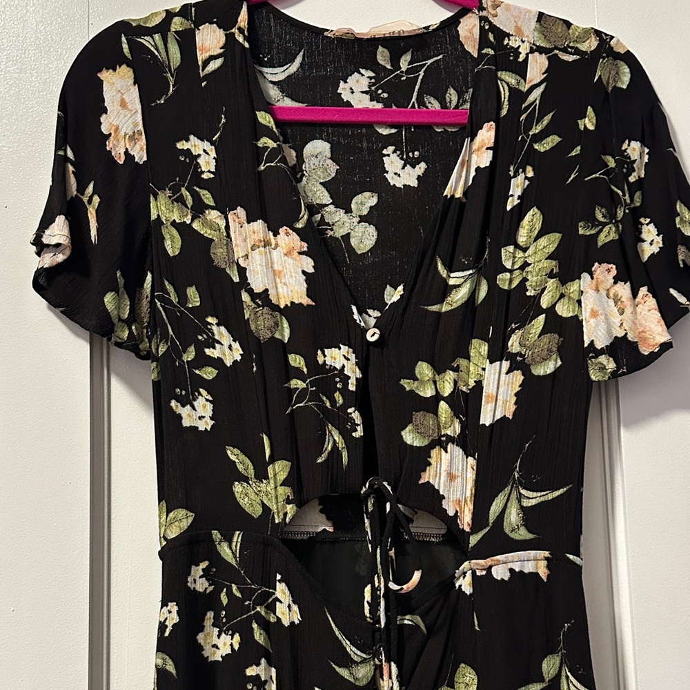Floral Black “Dream” Maxi Dress